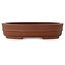 Oval unglazed bonsai pot by Shibakatsu - 153 x 125 x 35 mm