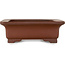 Maceta rectangular sin esmaltar para bonsái de Shibakatsu - 192 x 146 x 50 mm