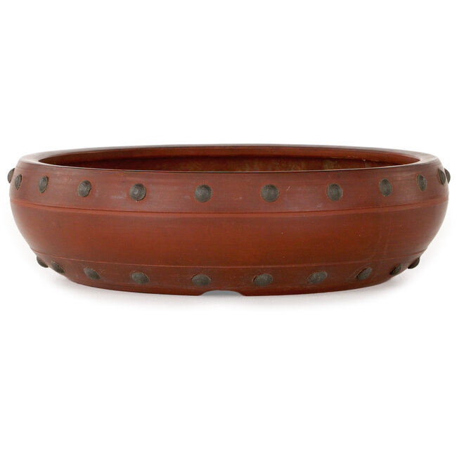 Pot à bonsaï rond non émaillé de Bigei - 180 x 180 x 50 mm