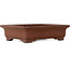 Maceta rectangular sin esmaltar para bonsái de Shibakatsu - 192 x 146 x 50 mm