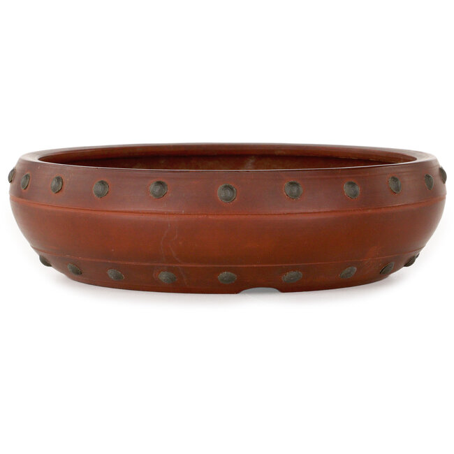 Pot à bonsaï rond non émaillé de Bigei - 180 x 180 x 50 mm