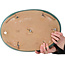 Oval teal bonsai pot by Seizan (Reihou, Kataoka Katsushi, master Seizan kiln) - 412 x 287 x 57 mm