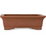 Pot à bonsaï rectangulaire non émaillé d'Itayama - 225 x 175 x 70 mm