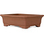Pot à bonsaï rectangulaire non émaillé d'Itayama - 225 x 175 x 70 mm