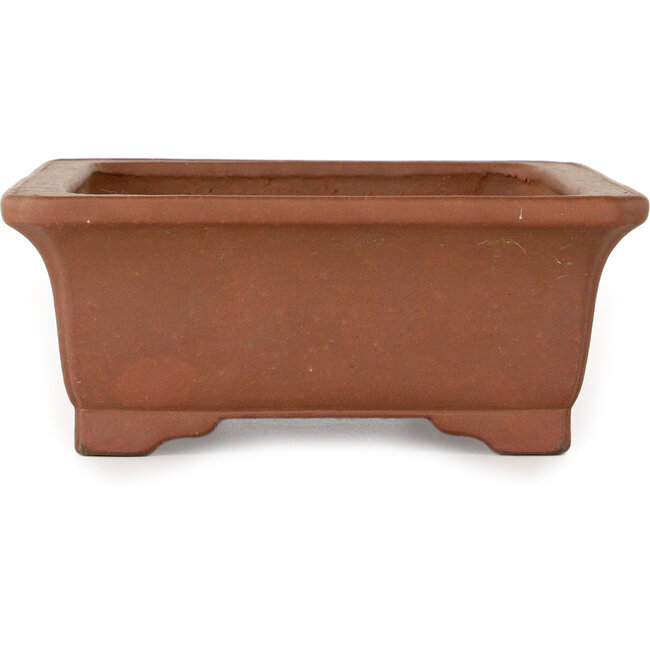Pot à bonsaï rectangulaire non émaillé d'Itayama - 225 x 175 x 70 mm