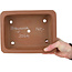 Pot à bonsaï rectangulaire non émaillé d'Itayama - 225 x 175 x 70 mm