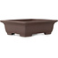 Vaso bonsai rettangolare non smaltato di Yamaaki Toshio (terza generazione) - 222 x 175 x 67 mm