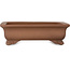 Rectangular unglazed bonsai pot by Izumiya (Zenigo) - 220 x 167 x 67 mm