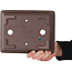 Pot à bonsaï rectangulaire non émaillé de Yamaaki Toshio (troisième génération) - 222 x 175 x 67 mm