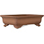 Pot à bonsaï rectangulaire non émaillé d'Izumiya (Zenigo) - 220 x 167 x 67 mm