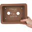 Pot à bonsaï rectangulaire non émaillé d'Izumiya (Zenigo) - 220 x 167 x 67 mm