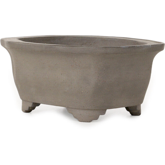 Vaso bonsai Mokko non smaltato di Kyokusei - 158 x 125 x 70 mm