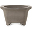 Mokko unglazed bonsai pot by Kyokusei - 158 x 125 x 70 mm