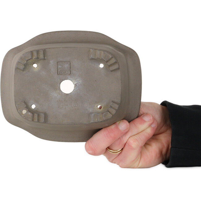 Pot à bonsaï Mokko non émaillé par Kyokusei - 158 x 125 x 70 mm