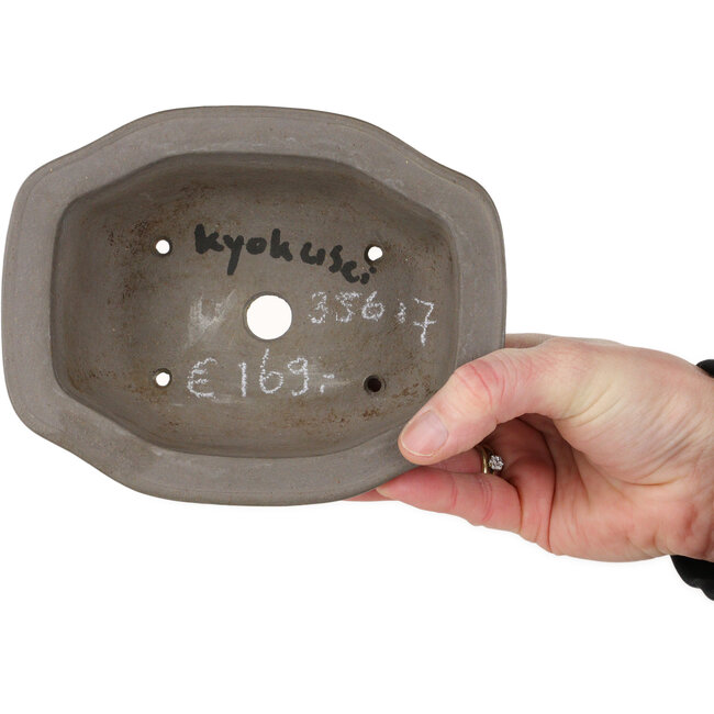 Maceta para bonsái Mokko sin esmaltar de Kyokusei - 158 x 125 x 70 mm