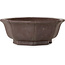 Lotus unglazed bonsai pot by Yamaaki Toshio (third generation) - 245 x 245 x 95 mm