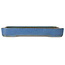 Rectangular blue bonsai pot by Seizan (Reihou, Kataoka Katsushi, master Seizan kiln) - 477 x 330 x 65 mm