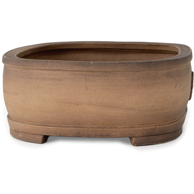 Vaso bonsai ovale non smaltato di Haru Matsu - 310 x 243 x 98 mm