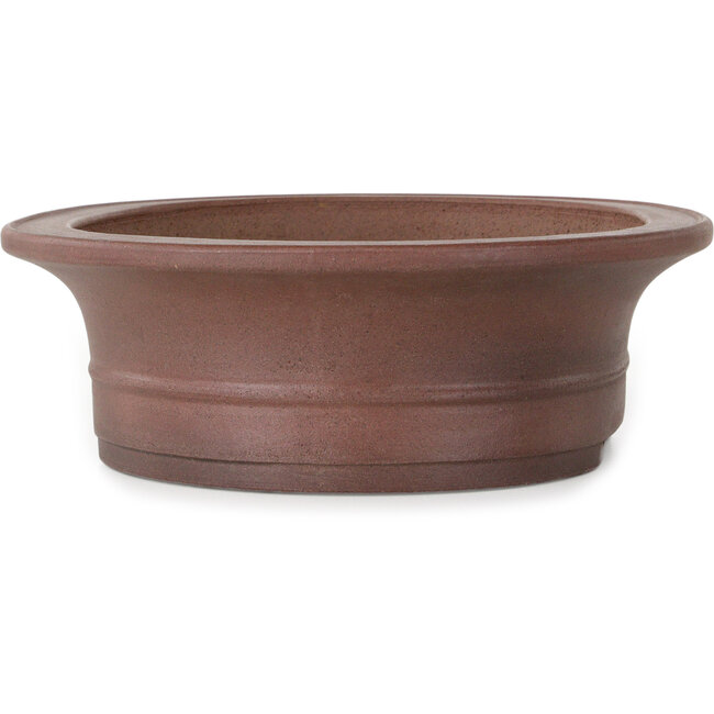 Pot à bonsaï ovale non émaillé de Seibun - 293 x 243 x 80 mm