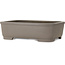 Rectangular unglazed bonsai pot by Gyouzan - 345 x 247 x 100 mm