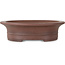 Pot à bonsaï ovale non émaillé de Seibun - 293 x 243 x 80 mm