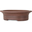 Pot à bonsaï ovale non émaillé de Seibun - 293 x 243 x 80 mm