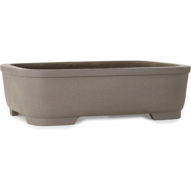 Rectangular unglazed bonsai pot by Gyouzan - 345 x 247 x 100 mm