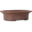Ovale, ongeglazuurde bonsaipot van Seibun - 293 x 243 x 80 mm