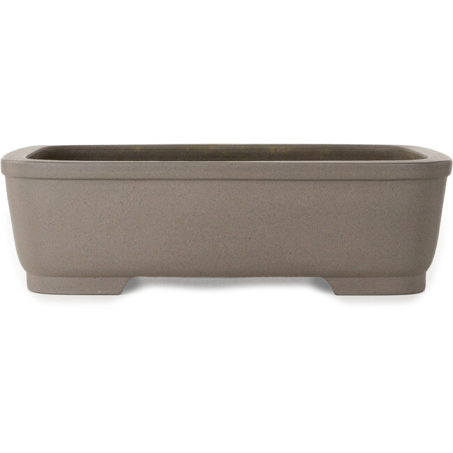 Maceta rectangular sin esmaltar para bonsái de Gyouzan - 345 x 247 x 100 mm