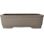 Pot à bonsaï rectangulaire non émaillé de Gyouzan - 345 x 247 x 100 mm