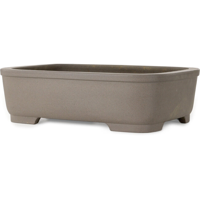 Maceta rectangular sin esmaltar para bonsái de Gyouzan - 345 x 247 x 100 mm