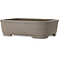 Maceta rectangular sin esmaltar para bonsái de Gyouzan - 345 x 247 x 100 mm