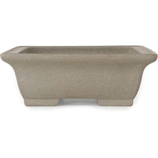 Maceta rectangular sin esmaltar para bonsái de Shibakatsu - 260 x 197 x 65 mm