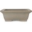 Rechteckiger, unglasierter Bonsai-Topf von Shibakatsu – 260 x 197 x 65 mm