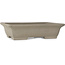 Pot à bonsaï rectangulaire non émaillé de Shibakatsu - 260 x 197 x 65 mm