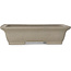 Maceta rectangular sin esmaltar para bonsái de Shibakatsu - 260 x 197 x 65 mm