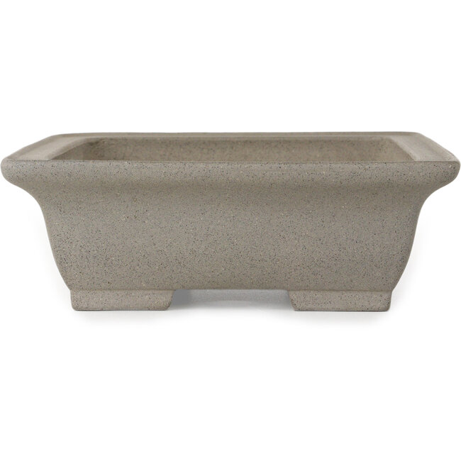 Rechteckiger, unglasierter Bonsai-Topf von Shibakatsu – 260 x 197 x 65 mm