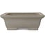 Vaso bonsai rettangolare non smaltato di Shibakatsu - 260 x 197 x 65 mm