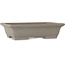 Rectangular unglazed bonsai pot by Shibakatsu - 260 x 197 x 65 mm
