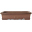 Maceta rectangular sin esmaltar para bonsái de Izumiya (Zenigo) - 322 x 242 x 70 mm