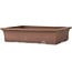 Maceta rectangular sin esmaltar para bonsái de Izumiya (Zenigo) - 322 x 242 x 70 mm