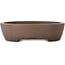 Maceta ovalada sin esmaltar para bonsái de Uji (Gyouzan) - 280 x 240 x 70 mm