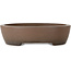 Pot à bonsaï ovale non émaillé par Uji (Gyouzan) - 280 x 240 x 70 mm