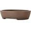 Pot à bonsaï ovale non émaillé par Uji (Gyouzan) - 280 x 240 x 70 mm