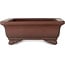 Maceta rectangular sin esmaltar para bonsái de Yamaaki Toshio (tercera generación) - 335 x 255 x 92 mm