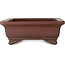 Pot à bonsaï rectangulaire non émaillé de Yamaaki Toshio (troisième génération) - 335 x 255 x 92 mm
