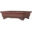 Maceta rectangular sin esmaltar para bonsái de Yamaaki Toshio (tercera generación) - 335 x 255 x 92 mm