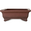 Pot à bonsaï rectangulaire non émaillé de Yamaaki Toshio (troisième génération) - 335 x 255 x 92 mm