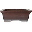 Rectangular unglazed bonsai pot by Yamaaki Toshio (third generation) - 485 x 370 x 123 mm