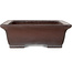 Rectangular unglazed bonsai pot by Yamaaki Toshio (third generation) - 485 x 370 x 123 mm